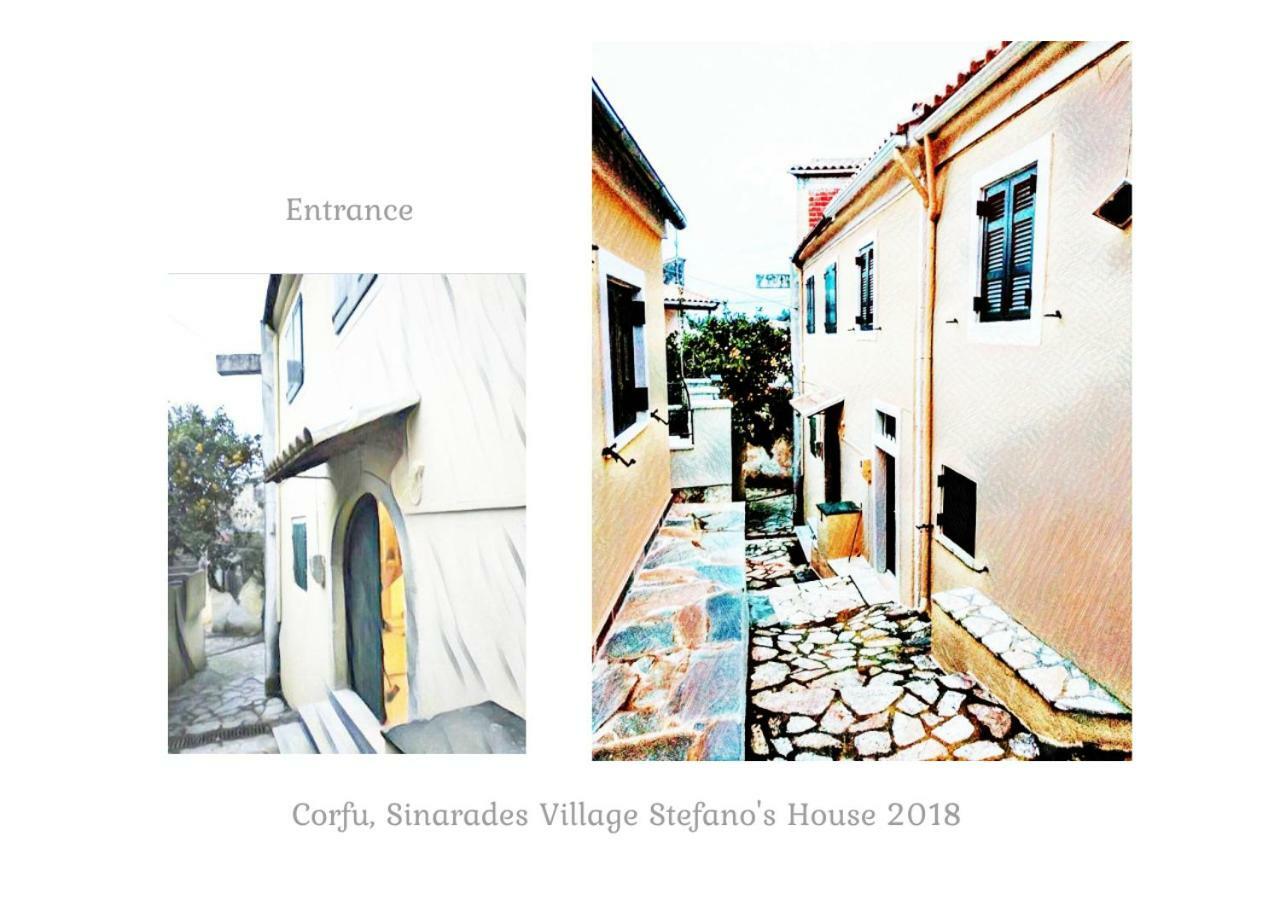 Country Traditional House In Corfu Village, Greece Sinarádes Exterior foto