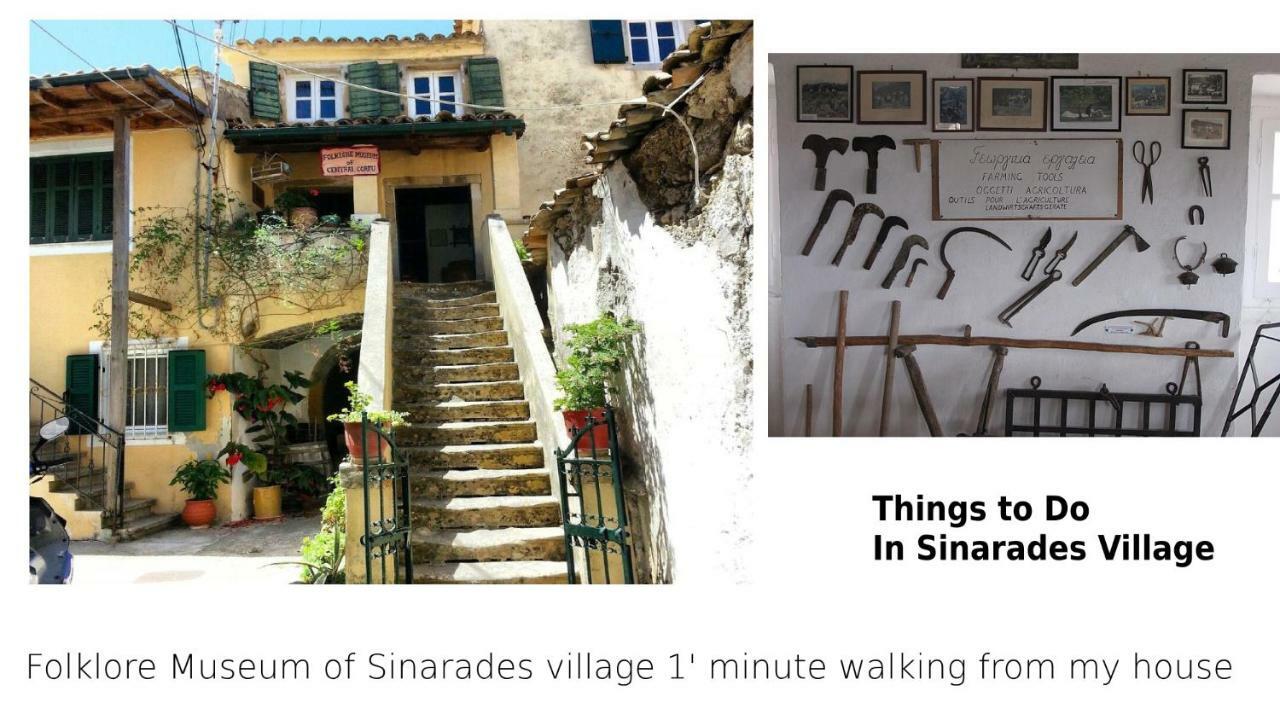 Country Traditional House In Corfu Village, Greece Sinarádes Exterior foto